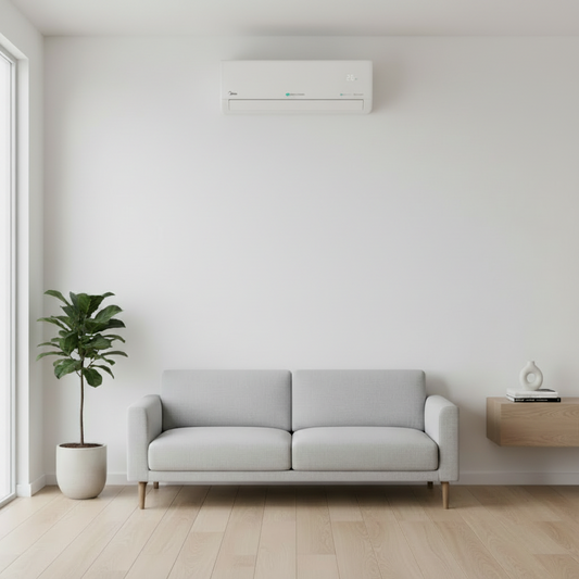 Midea Solstice EZ-09RD6-MX2-09RD6 Inverter 9000 BTU, Wi-Fi, AI EcoMaster, 180° Air Flow, Air Magic+, Prime Guard, i-Sleep