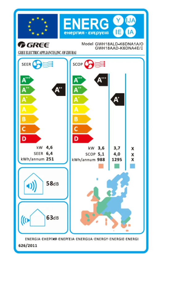 Aparat de aer conditionat Gree Bora A4 R32 GWH09AAAXB-K6DNA4C Inverter 9000 BTU