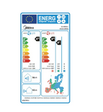Midea Solstice EZ-09RD6-MX2-09RD6 Inverter 9000 BTU, Wi-Fi, AI EcoMaster, 180° Air Flow, Air Magic+, Prime Guard, i-Sleep